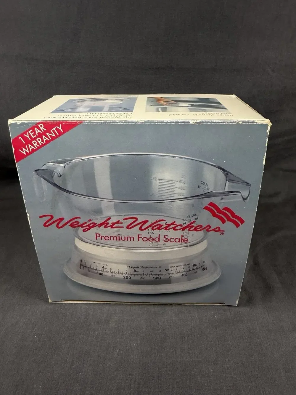 1995 Weight Watchers Premium Food Scale with Measuring Cup